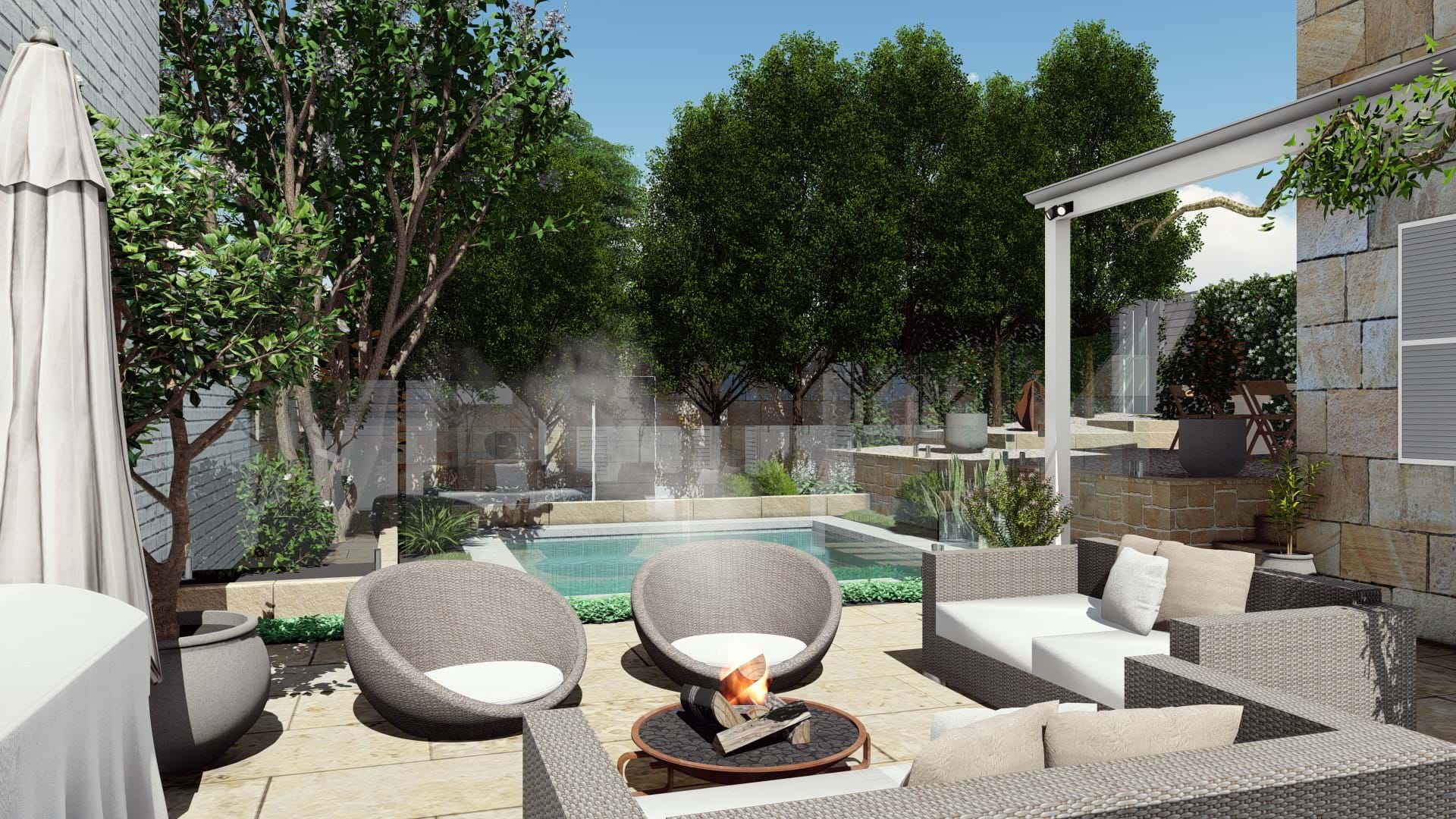 3D IMAGES - POOL DESIGN 