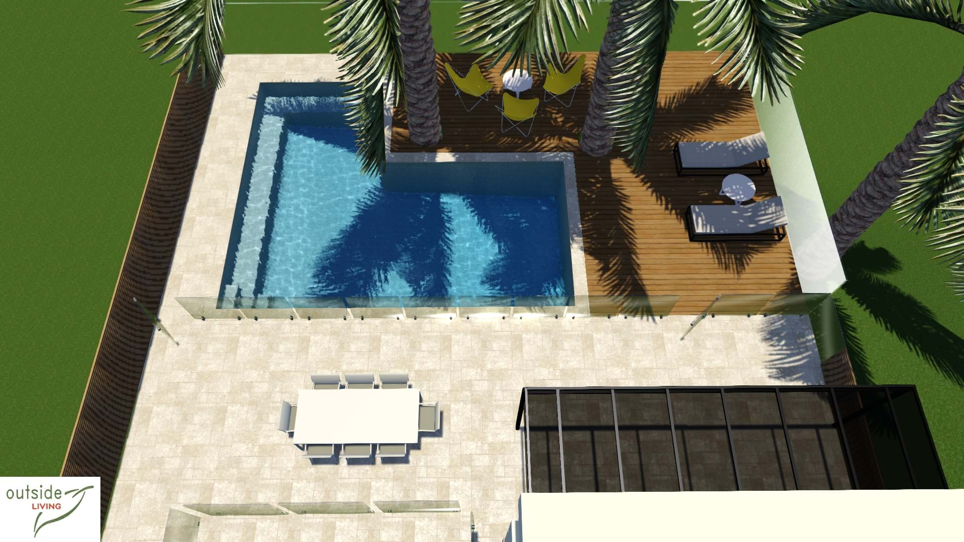 Swimming Pool Design Outside Living